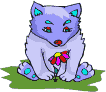 cubflowersmellin.gif